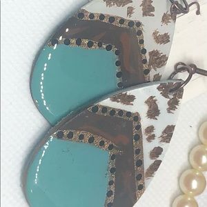 Hand Painted Originals Western Style Earrings